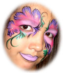 Face Painting Tropical Flowers