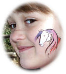 Cheek Art Rainbow Horse