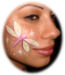 Cheek Art Dragonfly